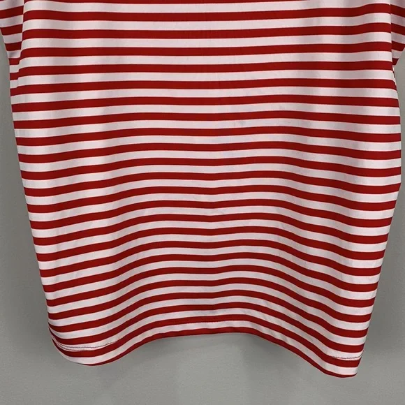 Lane Bryant Red White Striped Spaghetti Strap Tank Top w Adjustable Strap - Picture 3 of 6